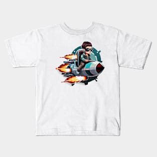 The rocket boy Kids T-Shirt